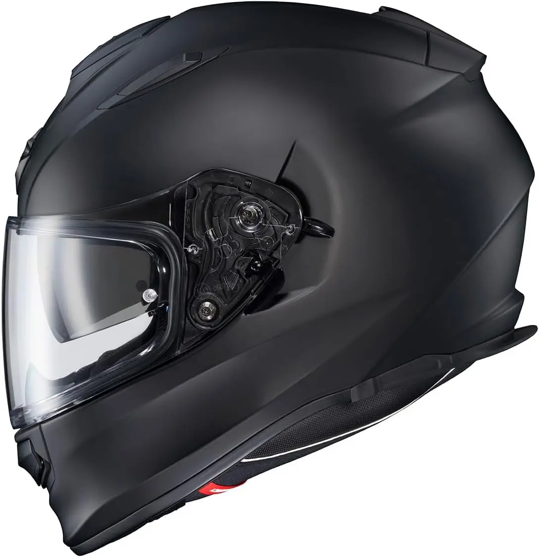 Ryzer Full Face Motorcycle Helmet with Pinlock Ready Shield with Integrated Speaker Pockets DOT ECE Approved Solid (Matte Black-
Ryzer Full Face Motorcycle Helmet with Pinlock Ready Shield with Integrated Speaker Pockets DOT ECE Approved Solid (Matte Black-