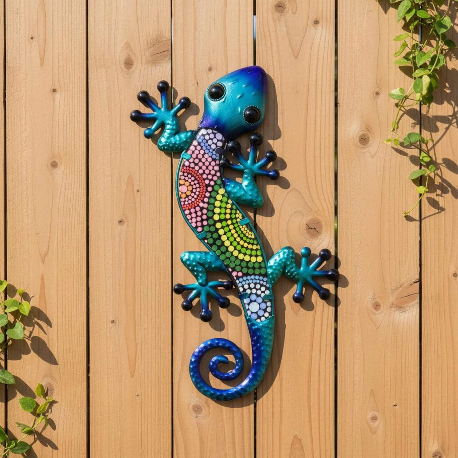 2 Pieces Gecko Wall Ornament Colorful Finish Painted Metal Gecko Metal Lizard Wall Art Decorative Hanging for Outdoor Surface
2 Pieces Gecko Wall Ornament Colorful Finish Painted Metal Gecko Metal Lizard Wall Art Decorative Hanging for Outdoor Surface