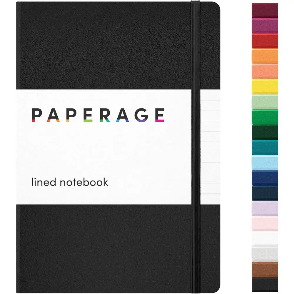 Medium 5.6 x 8 Black Hardcover Journal Notebook, 160 Pages, 100 GSM Thick Paper for Work, School & Notes
Medium 5.6 x 8 Black Hardcover Journal Notebook, 160 Pages, 100 GSM Thick Paper for Work, School & Notes