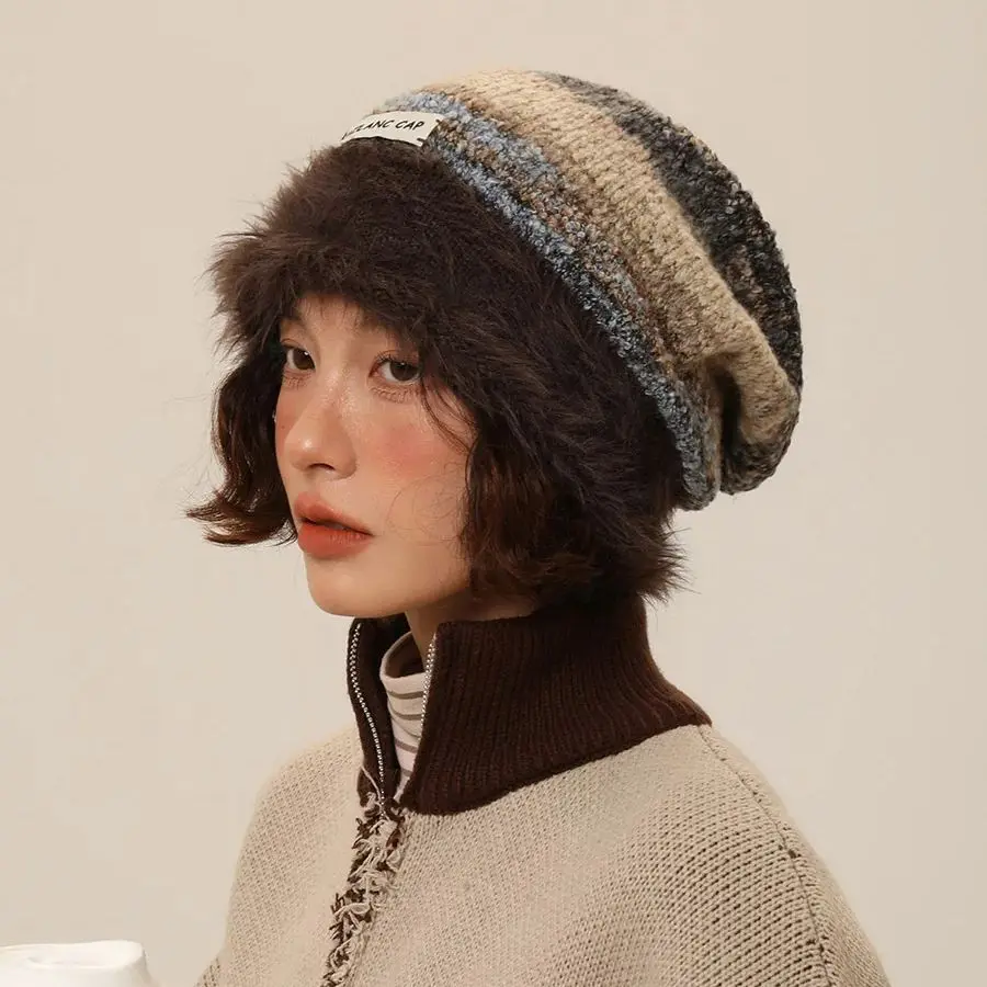 Autumn and Winter Hats Plush Baotou Knitted Stacking Hat for Children to Show off Small Face, Winter and Winter Warmth,
Autumn and Winter Hats Plush Baotou Knitted Stacking Hat for Children to Show off Small Face, Winter and Winter Warmth,