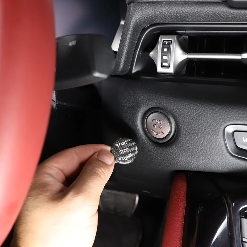 For Toyota GR Supra A90 2019-2022 Car Styling Real Carbon Fiber Engine Start Car one-button Start Button Sticker Car Accessories
For Toyota GR Supra A90 2019-2022 Car Styling Real Carbon Fiber Engine Start Car one-button Start Button Sticker Car Accessories