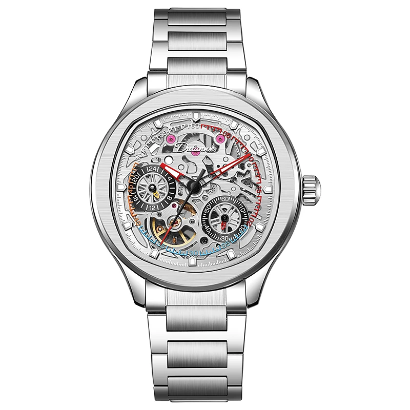 Dulunwe 2025 новые автоматические мужские часы, модные роскошные часы, мужские водонепроницаемые светящиеся наручные часы с турбийоном, Reloj Hombre
Dulunwe 2025 новые автоматические мужские часы, модные роскошные часы, мужские водонепроницаемые светящиеся наручные часы с турбийоном, Reloj Hombre