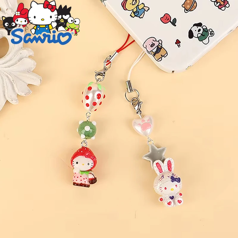 Sanrio Strawberry Head HelloKitty Phone Chain Cute Cartoon Ccd Camera Beaded Pendant Backpack Decoration Accessory Holiday Gifts
Sanrio Strawberry Head HelloKitty Phone Chain Cute Cartoon Ccd Camera Beaded Pendant Backpack Decoration Accessory Holiday Gifts
