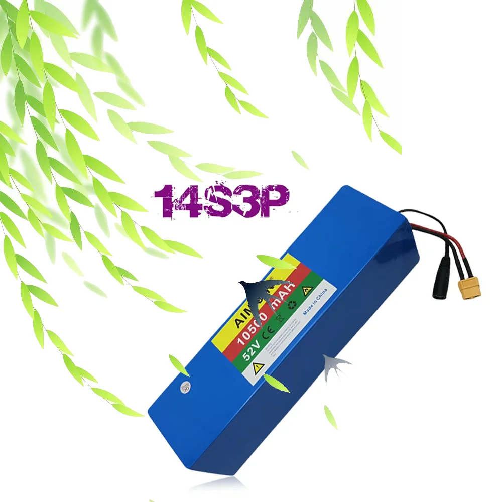 14S3P Rechargeable Lithium Battery Pack 52V 10.5Ah Cells with Built-in BMS & Overcharge Protection, Durable for 1000W Scooters
14S3P Rechargeable Lithium Battery Pack 52V 10.5Ah Cells with Built-in BMS & Overcharge Protection, Durable for 1000W Scooters