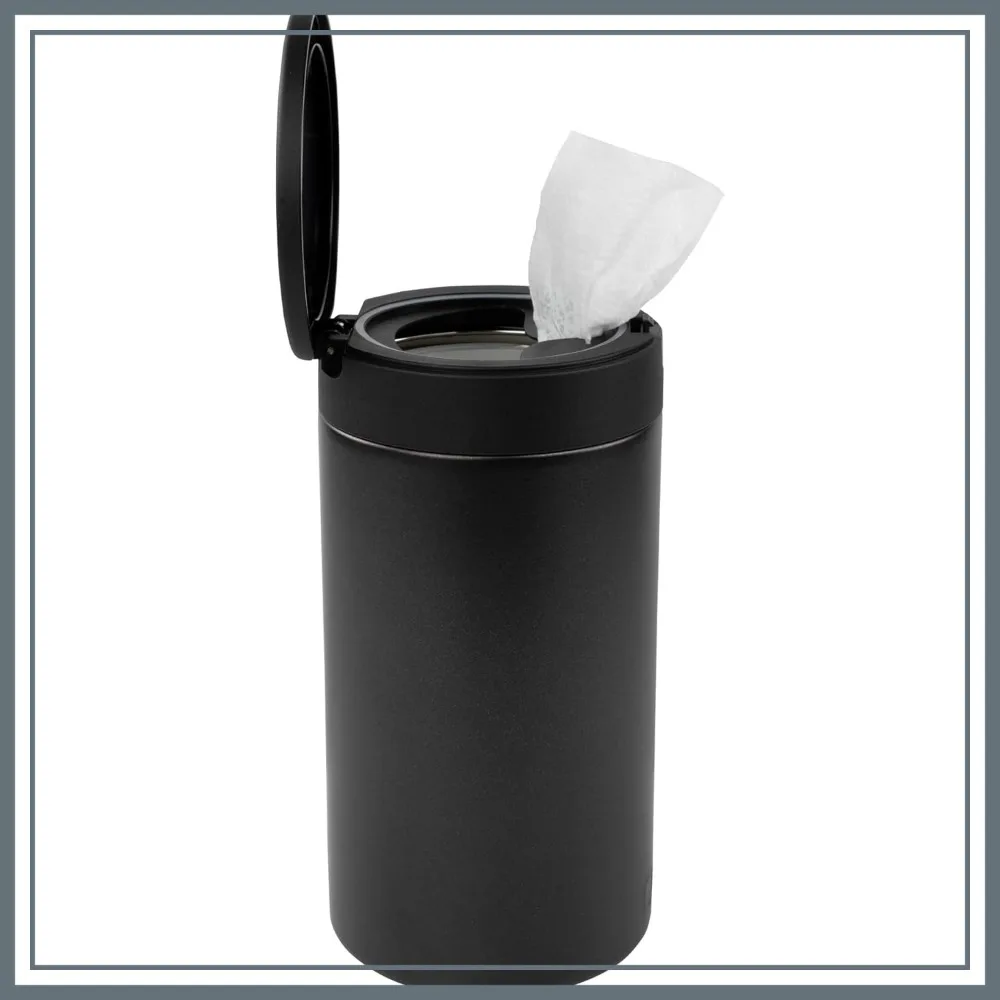 Stainless Steel Wipe Dispenser, Push Button Wet Wipe Container for Countertop, Black
Stainless Steel Wipe Dispenser, Push Button Wet Wipe Container for Countertop, Black