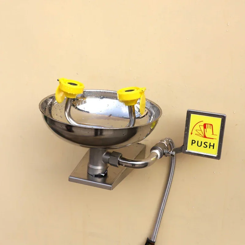 Wall Mounted Emergency Eye Wash Station 304 Stainless Steel Double Nozzle Unit 12-18L Capacity Factory Lab Safety
Wall Mounted Emergency Eye Wash Station 304 Stainless Steel Double Nozzle Unit 12-18L Capacity Factory Lab Safety
