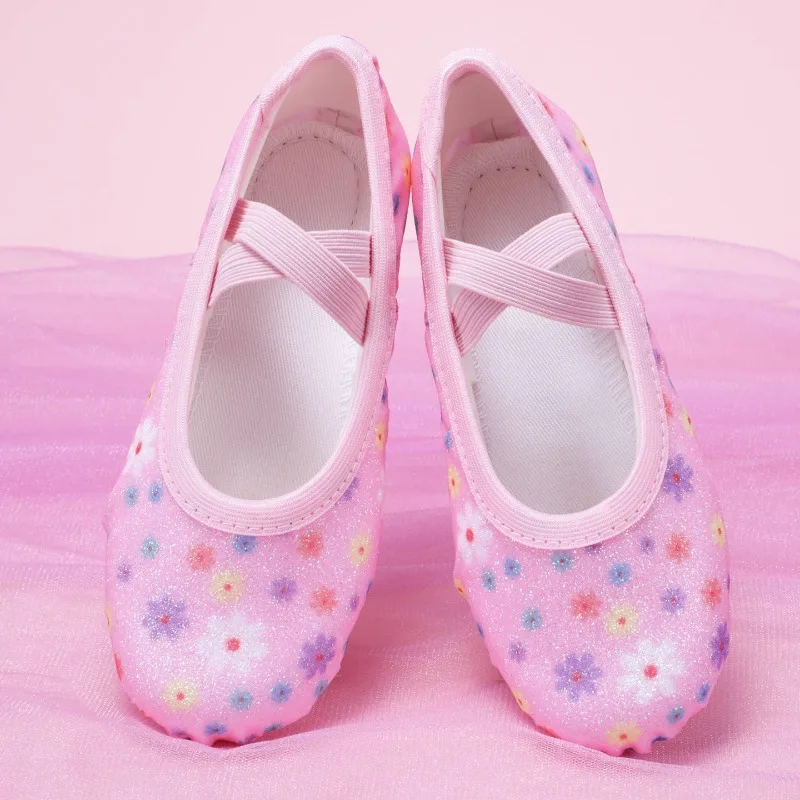 Shiny Glitter Pink Flower Children's Dance Shoe Cross-border Sports New Girls Practice Ballet Cat Claw Ballerina Shoes
Shiny Glitter Pink Flower Children's Dance Shoe Cross-border Sports New Girls Practice Ballet Cat Claw Ballerina Shoes