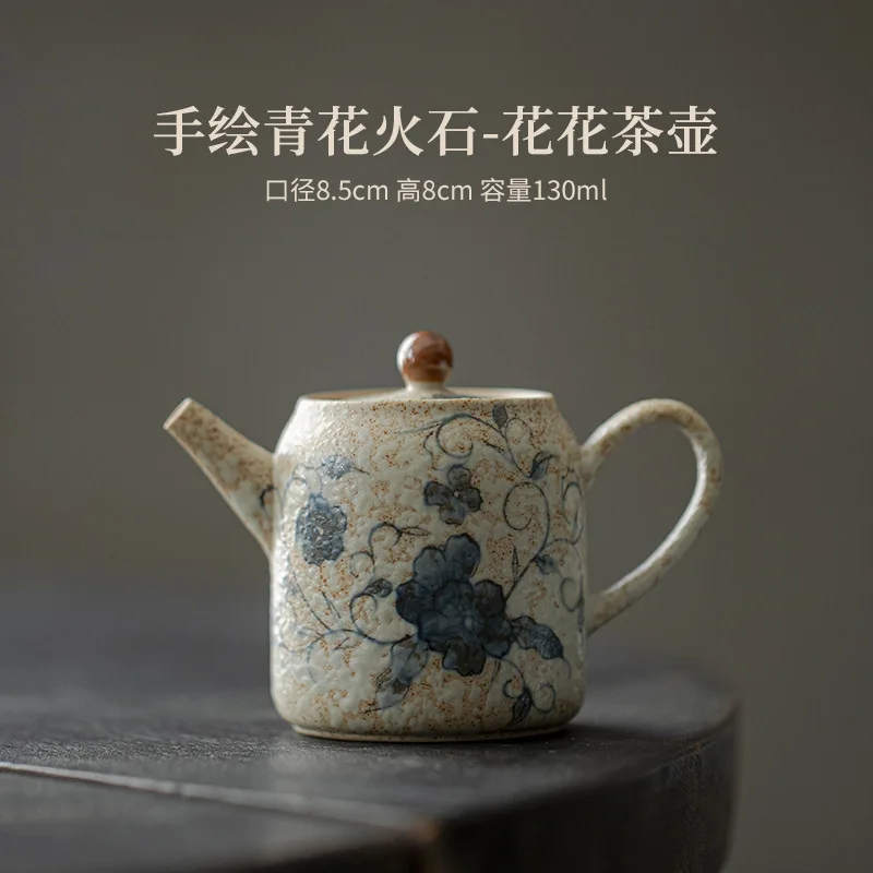 High-end Cultural and Creative Teapot Hand-painted Blue and White Firestone Retro Tea Brewing Single Pot Gift Box Ceramic Kung F
High-end Cultural and Creative Teapot Hand-painted Blue and White Firestone Retro Tea Brewing Single Pot Gift Box Ceramic Kung F