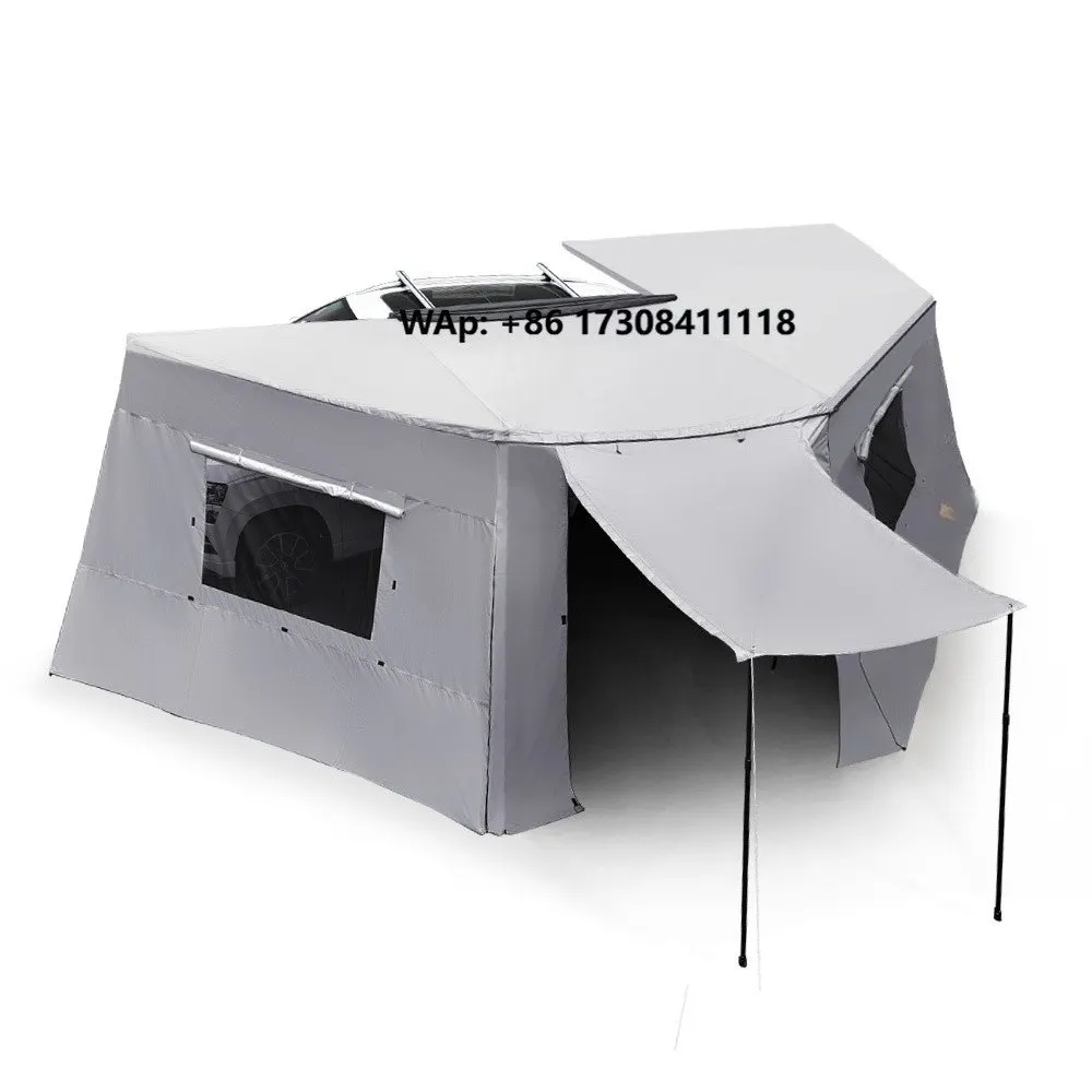 SAN HIMA Outdoor Camping Car Side 4WD 4x4 Awning Tent Free-standing 270 Degree Awning Tent with Side Wall
SAN HIMA Outdoor Camping Car Side 4WD 4x4 Awning Tent Free-standing 270 Degree Awning Tent with Side Wall