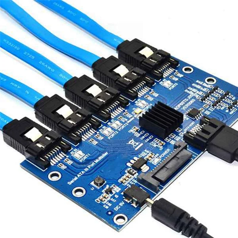 ABZW SATA 3.0 Expansion Card 1 To 5 Port Converter Expansion Card 6Gbps Motherboard Riser Card Hub Adapter
ABZW SATA 3.0 Expansion Card 1 To 5 Port Converter Expansion Card 6Gbps Motherboard Riser Card Hub Adapter