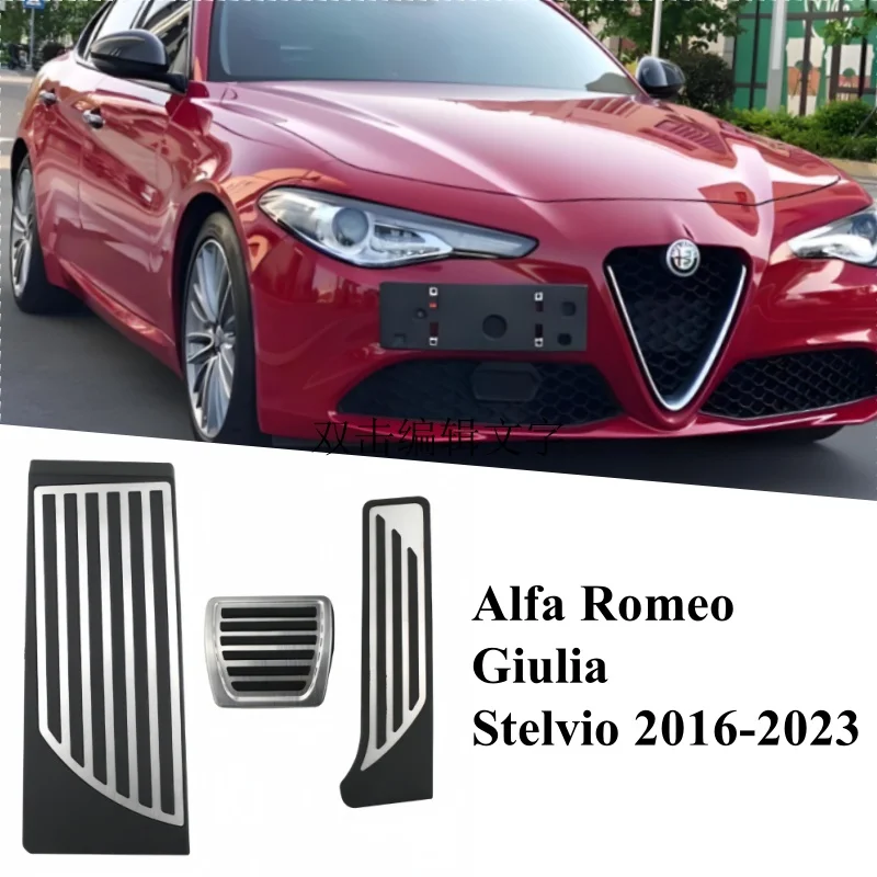 LHD Pedals Gas Accelerator Brake Pedal Cover For Alfa Romeo Giulia Stelvio 2016-2023 Footrest Plate Clutch Pads Car Styling
LHD Pedals Gas Accelerator Brake Pedal Cover For Alfa Romeo Giulia Stelvio 2016-2023 Footrest Plate Clutch Pads Car Styling