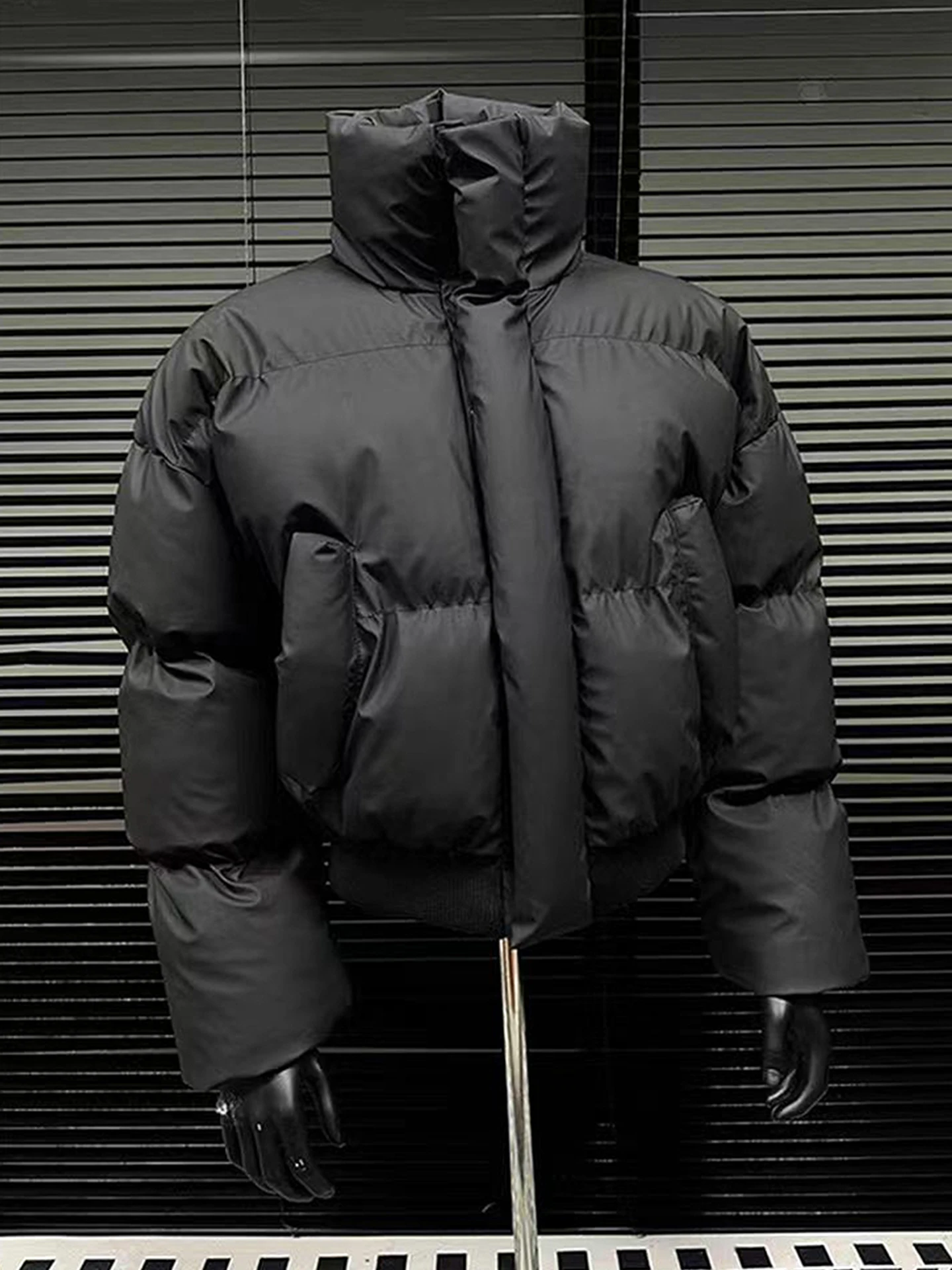 Bla ort Puffer Jaet Men's Winter Thiened PU Leather Cotton Coat Stand Collar Bread Sle Warm Ci Casual Outerwear
Bla ort Puffer Jaet Men's Winter Thiened PU Leather Cotton Coat Stand Collar Bread Sle Warm Ci Casual Outerwear