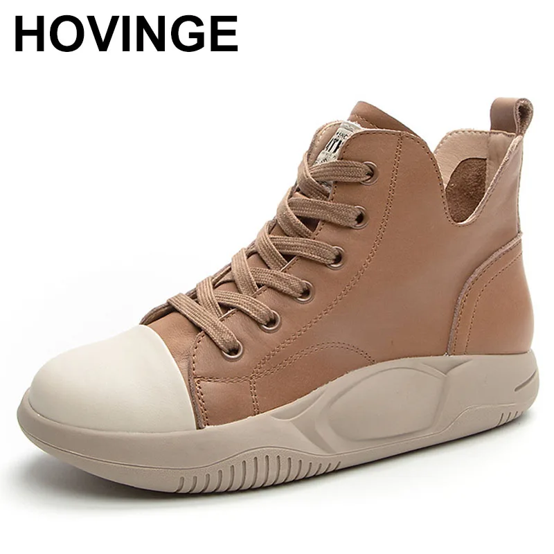 Premium Cowhide Ankle Boots Casual Sneakers New Autumn Lace-up High Top Shoes Woman Sneakers Soft Sole Trend Shoes
Premium Cowhide Ankle Boots Casual Sneakers New Autumn Lace-up High Top Shoes Woman Sneakers Soft Sole Trend Shoes