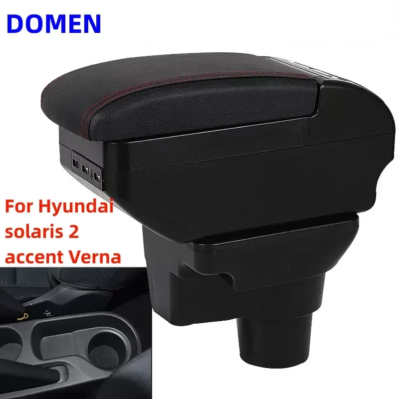For Hyundai solaris 2 accent Verna armrest box Central Store Content With Retractable Cup Hole Large Space Dual Layer USB
For Hyundai solaris 2 accent Verna armrest box Central Store Content With Retractable Cup Hole Large Space Dual Layer USB