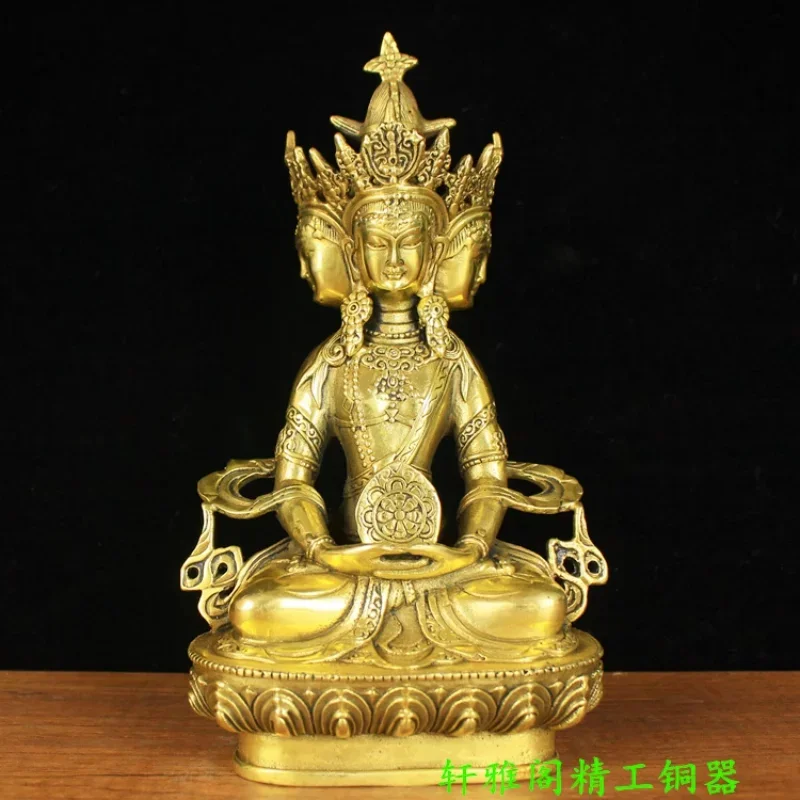 7-Inch Copper Vairocana Buddha Statue - Four-Faced Tantric Ornament
7-Inch Copper Vairocana Buddha Statue - Four-Faced Tantric Ornament