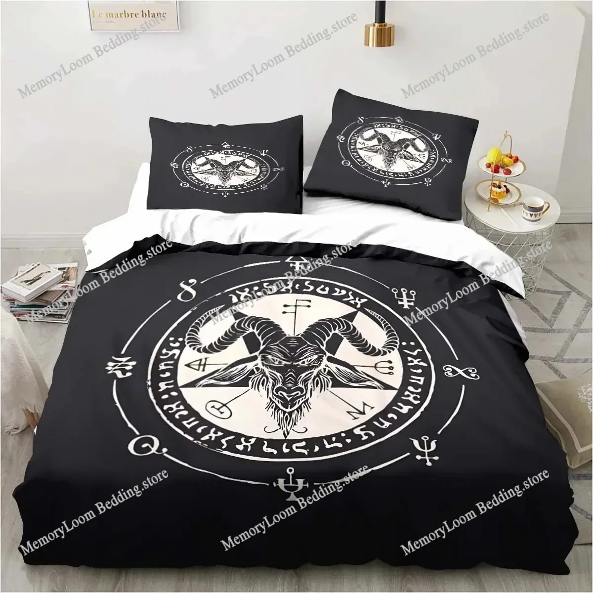 Satanic Bedding Demon Twin Bedding Hell Death Set 3 Piece Comforter Set Bed Duvet Cover Double King Cover Home Textile
Satanic Bedding Demon Twin Bedding Hell Death Set 3 Piece Comforter Set Bed Duvet Cover Double King Cover Home Textile