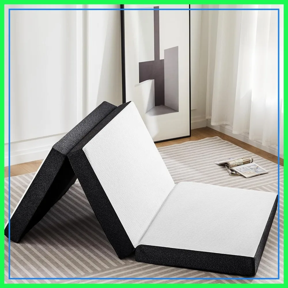 Folding Memory Foam Pads, 4" Tri-Fold Twin Topper with Washable Cover, Portable Guest Floor Bed for Travel Camping
Folding Memory Foam Pads, 4" Tri-Fold Twin Topper with Washable Cover, Portable Guest Floor Bed for Travel Camping