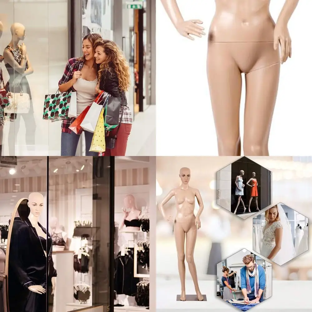 69 Female Mannequin with Rotatable Head, Detachable Arms, and Metal Base for Clothing Display
69 Female Mannequin with Rotatable Head, Detachable Arms, and Metal Base for Clothing Display