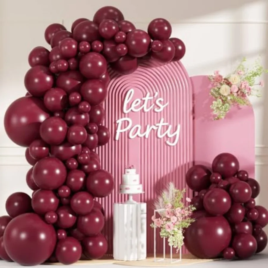 99pcs Balloons, Different Sizes Red Balloons 18/12/10/5 Inch Maroon Balloon Arch Kit for Anniversary Graduation Wedding Birthda
99pcs Balloons, Different Sizes Red Balloons 18/12/10/5 Inch Maroon Balloon Arch Kit for Anniversary Graduation Wedding Birthda