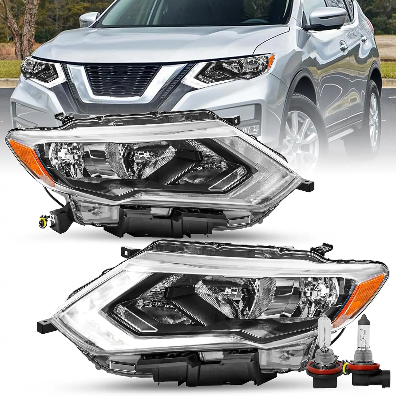 Галогенная фара в сборе, совместимая с Nissan Rogue S/SL/SV OE Style 2017-2019 гг., со светодиодной фарами DRL (драйвер и пассажирский S
Галогенная фара в сборе, совместимая с Nissan Rogue S/SL/SV OE Style 2017-2019 гг., со светодиодной фарами DRL (драйвер и пассажирский S