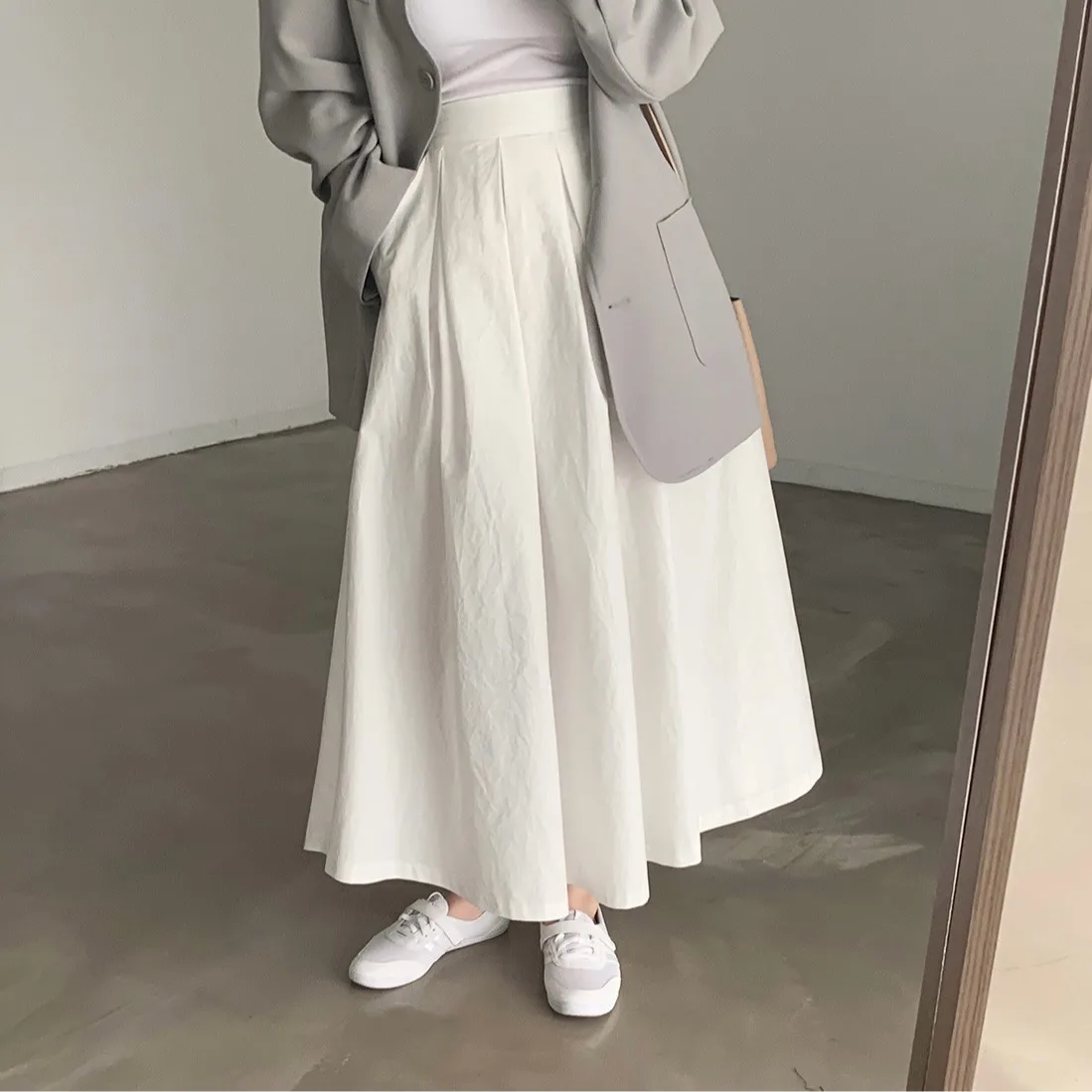 Simple Mid-Length A-Line Skirt High Waist Midi Skirt Color Commute Sle f Body Skirt Ele Women's Faion
Simple Mid-Length A-Line Skirt High Waist Midi Skirt Color Commute Sle f Body Skirt Ele Women's Faion