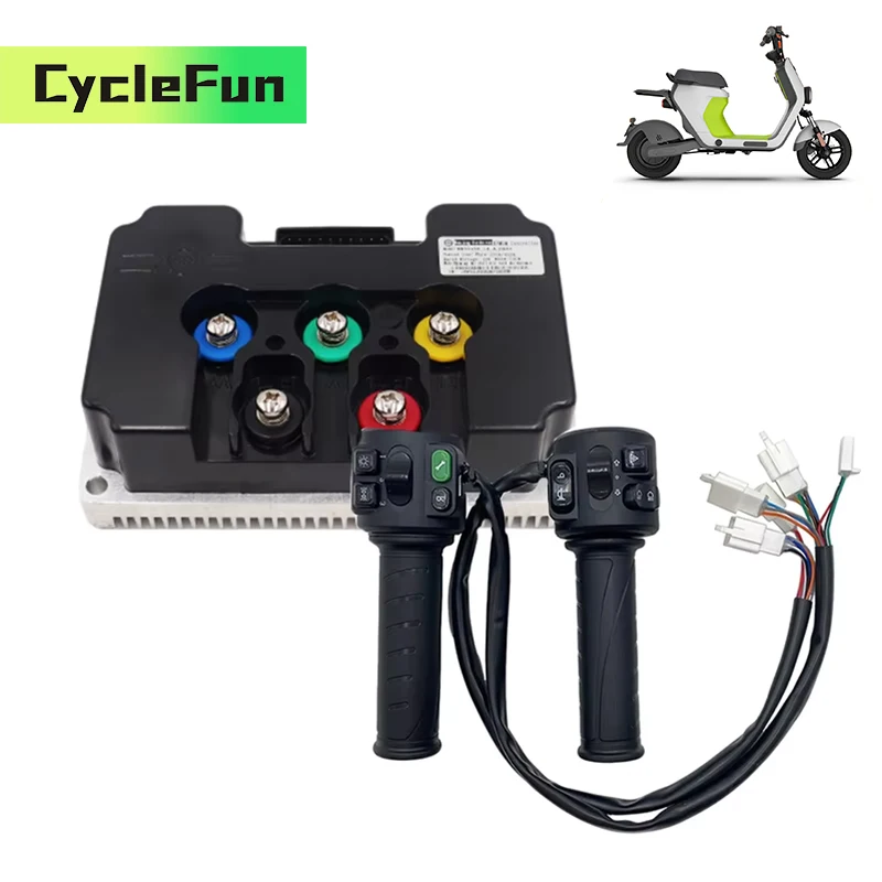 FarDriver ND72680 4KW-6KW V2 DC Sine Wave Controller 680A 72V With T08 Throttle For Electric Scooter Motorcycles Conversion Kits
FarDriver ND72680 4KW-6KW V2 DC Sine Wave Controller 680A 72V With T08 Throttle For Electric Scooter Motorcycles Conversion Kits
