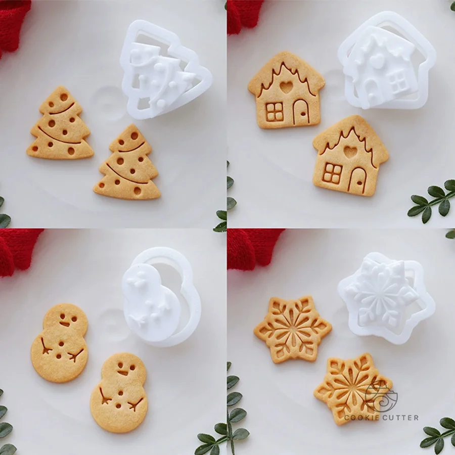 Christmas Day Santa Claus Tree Cookie Cutter Snowman Gingerbread House Biscuit Stamp Embossers 3D Plastics DIY Kitchen Accessory
Christmas Day Santa Claus Tree Cookie Cutter Snowman Gingerbread House Biscuit Stamp Embossers 3D Plastics DIY Kitchen Accessory