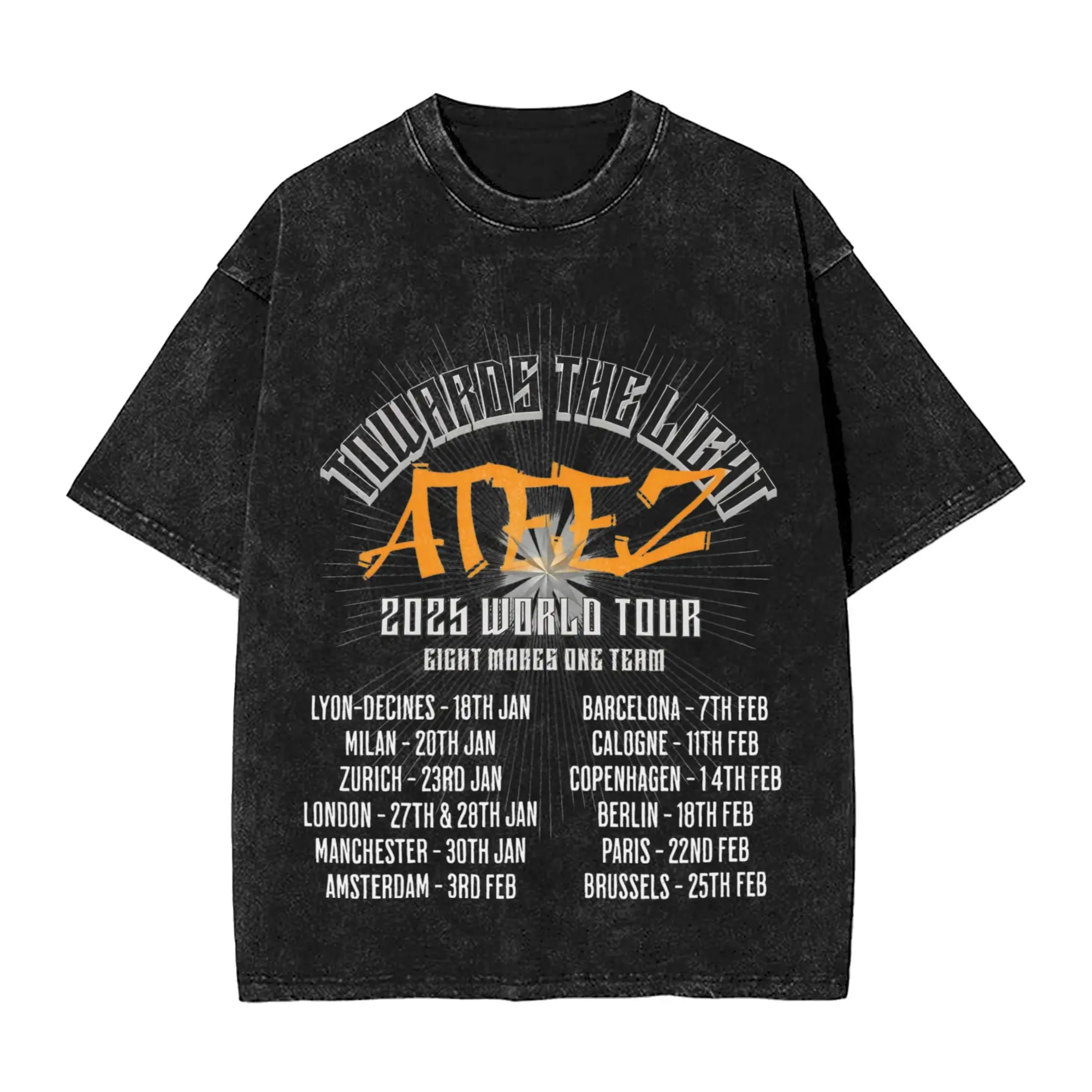 Ateezs 2025 Towards the Light Tour T-Shirt Summer Vintage T Shirts Cotton Trending Tshirt For Male Short Sleeve Simple Top Tees
Ateezs 2025 Towards the Light Tour T-Shirt Summer Vintage T Shirts Cotton Trending Tshirt For Male Short Sleeve Simple Top Tees