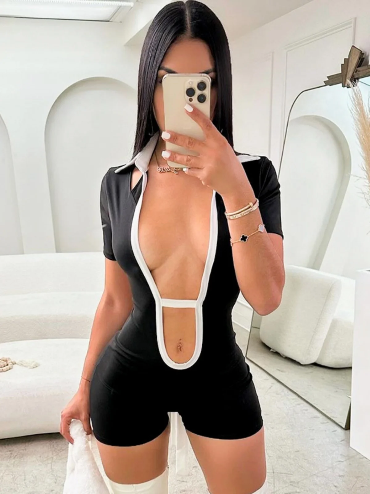 Ele Tight Fit Casual orts High Waist Five Inch Length Polyester Fabric Ladies Jumpsuit Summer Season Faion Trend
Ele Tight Fit Casual orts High Waist Five Inch Length Polyester Fabric Ladies Jumpsuit Summer Season Faion Trend