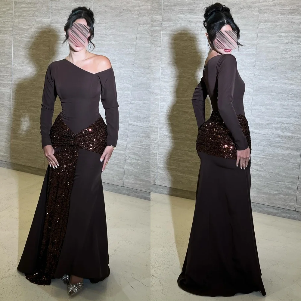 Customized Modern Style Sizes Available Jersey Beading Sequined Mermaid One-shoulder Long Dresses Bespoke Occasion Dresses Retro
Customized Modern Style Sizes Available Jersey Beading Sequined Mermaid One-shoulder Long Dresses Bespoke Occasion Dresses Retro