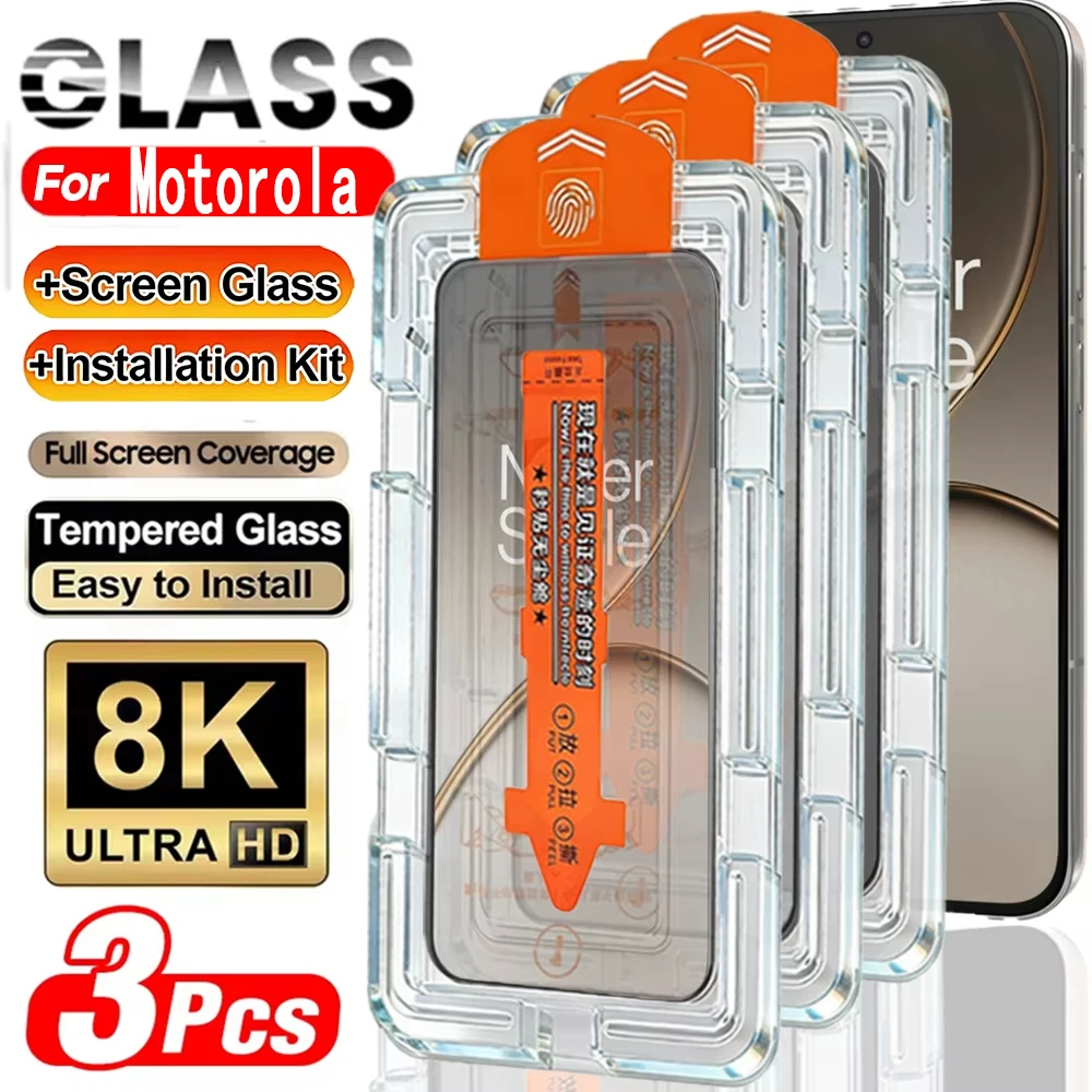 3PCS Easy Install HD Screen Protectors For Motorola Edge 60 Pro 60 50 70 G86 5G G87 G75 G56 G54 G37 G15 Tempered Glass Films
3PCS Easy Install HD Screen Protectors For Motorola Edge 60 Pro 60 50 70 G86 5G G87 G75 G56 G54 G37 G15 Tempered Glass Films