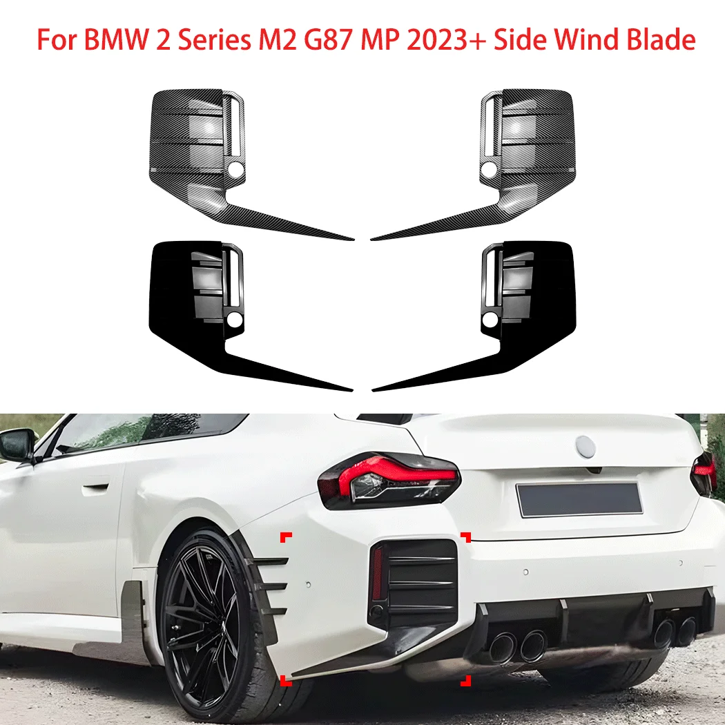 For BMW 2 Series M2 G87 MP 2023+ Car Rear Bumper Air Vent Side Wind Blade Spoiler Body Exterior Styling Decoration Modification
For BMW 2 Series M2 G87 MP 2023+ Car Rear Bumper Air Vent Side Wind Blade Spoiler Body Exterior Styling Decoration Modification