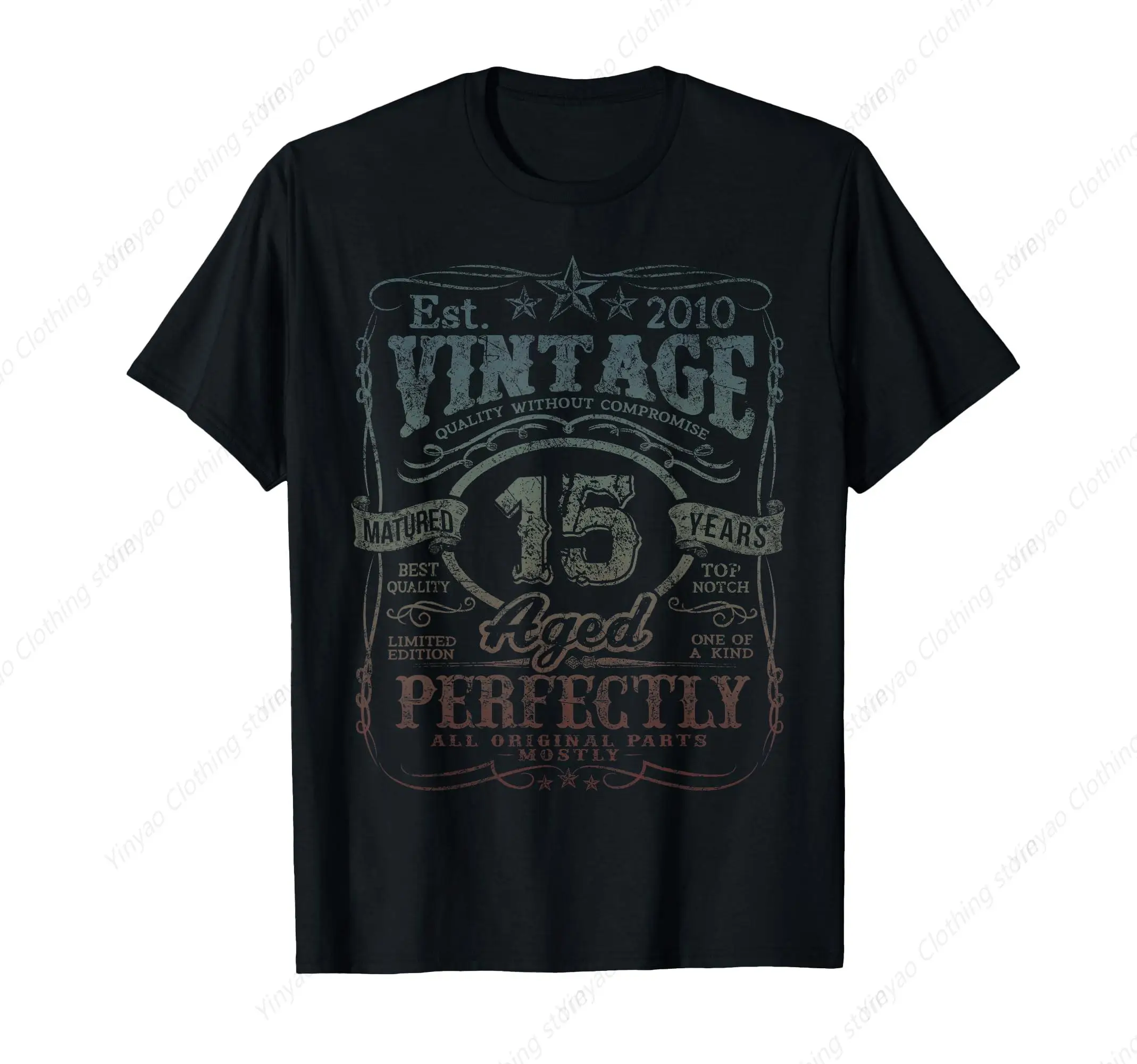 Retro 2010 Printed Pattern Shirt 15th Birthday T-Shirt Cool Personalized Design Pure Cotton Black Fit Youth T Shirt
Retro 2010 Printed Pattern Shirt 15th Birthday T-Shirt Cool Personalized Design Pure Cotton Black Fit Youth T Shirt
