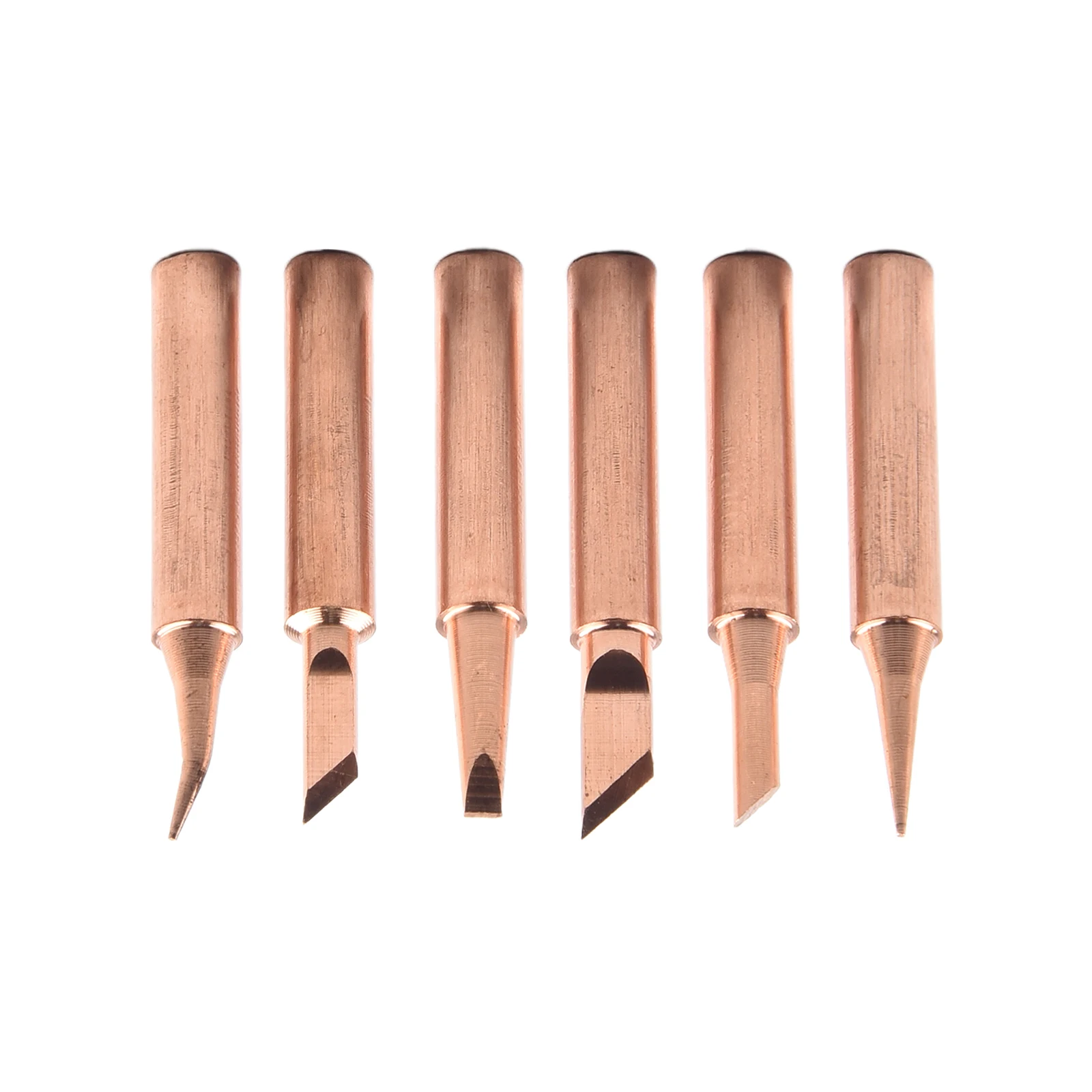 6Pcs Pure Copper Soldering Iron Tips 900M-T Welding Tips Welding Tool Lead-Free Soldering Iron Head Soldering Supplies
6Pcs Pure Copper Soldering Iron Tips 900M-T Welding Tips Welding Tool Lead-Free Soldering Iron Head Soldering Supplies