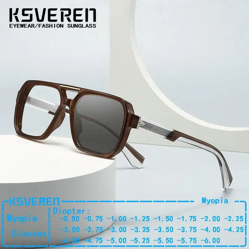 Designer Photochromic Square Myopia Glasses Men Fashion Prescription Nearsighted Eyeglasses Women Outdoor Color Changing Eyewear
Designer Photochromic Square Myopia Glasses Men Fashion Prescription Nearsighted Eyeglasses Women Outdoor Color Changing Eyewear