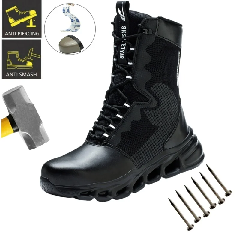 Long Men Industrial Safety Shoes Steel Toe Cap - Anti-Smash Anti-Punctur Outsole Outdoor Indestructible Construction Work Boots
Long Men Industrial Safety Shoes Steel Toe Cap - Anti-Smash Anti-Punctur Outsole Outdoor Indestructible Construction Work Boots