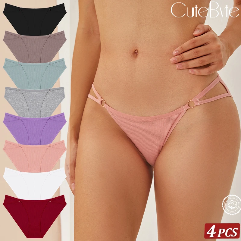 4PCS/Set Women Cotton Panties Sexy Low Waist Briefs Female Soft Breathable Underwear Button Design Fashion Comfortable Lingerie
4PCS/Set Women Cotton Panties Sexy Low Waist Briefs Female Soft Breathable Underwear Button Design Fashion Comfortable Lingerie