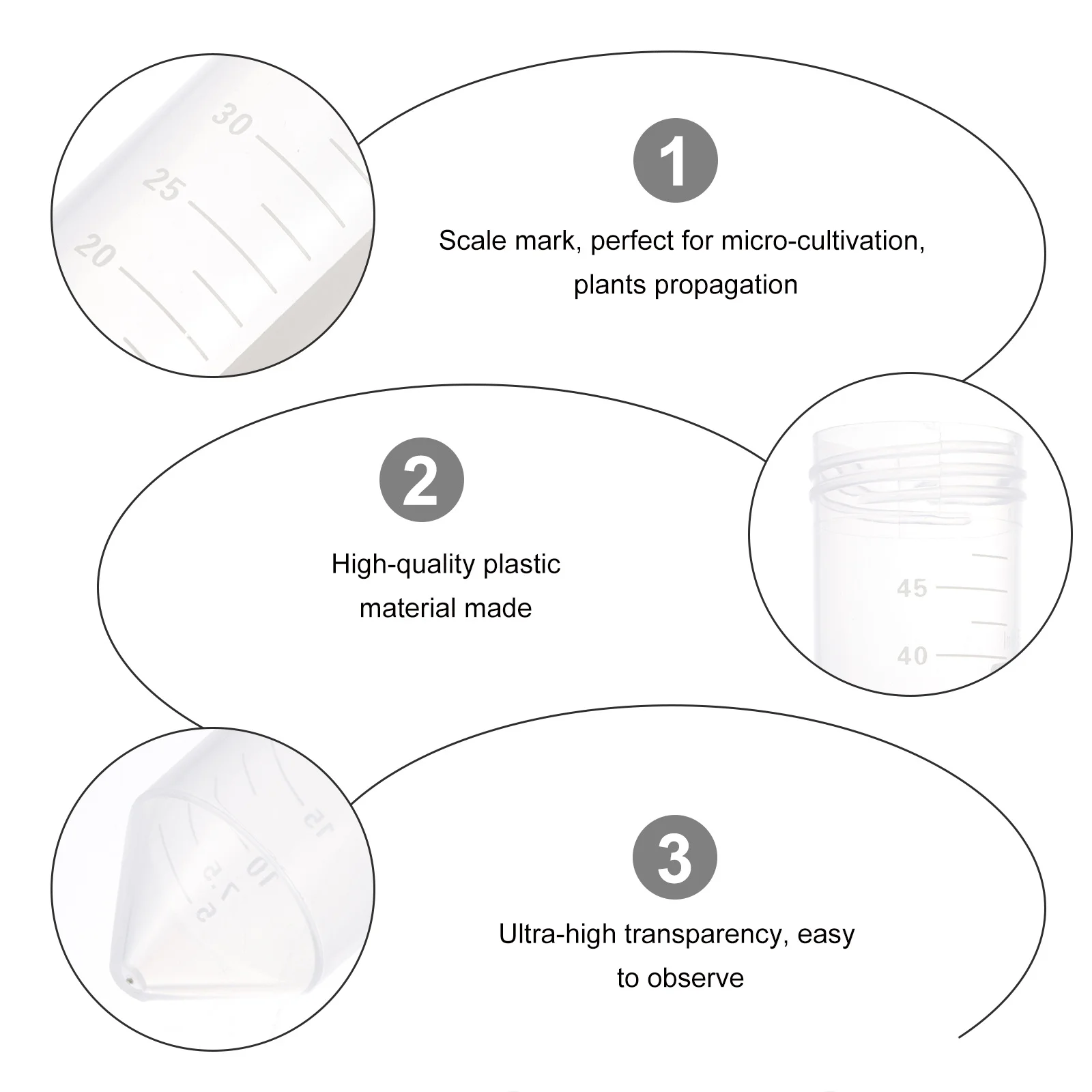 50Pcs Plastic Centrifuge Tube 50Ml with Lid Excellent Clarity Strong Durability for Scientific Experiments Liquid
50Pcs Plastic Centrifuge Tube 50Ml with Lid Excellent Clarity Strong Durability for Scientific Experiments Liquid