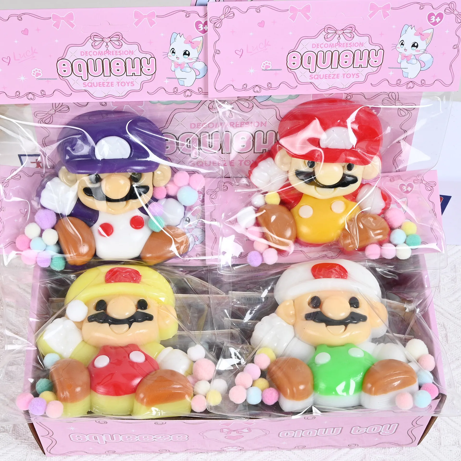 New Super Mario Bros. with slow rebound TPR material - a stress-relieving toy for kids, a squeezable joy toy, a stress-reducing
New Super Mario Bros. with slow rebound TPR material - a stress-relieving toy for kids, a squeezable joy toy, a stress-reducing