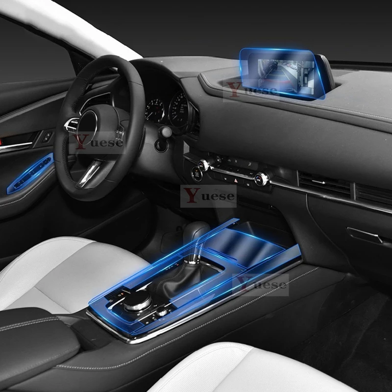 Для Mazda CX-30 2020, салон автомобиля, центральная консоль, прозрачная защитная пленка из ТПУ, наклейка против царапин
Для Mazda CX-30 2020, салон автомобиля, центральная консоль, прозрачная защитная пленка из ТПУ, наклейка против царапин