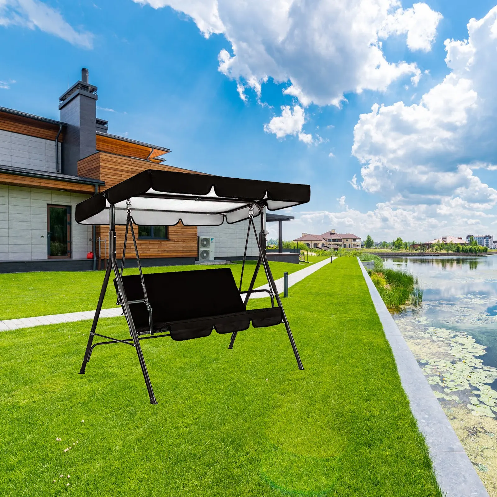 Outdoor Swing Canopy Replacement Cover Waterproof Uv Resistant Dust Proof Weatherproof Heavy Duty Swing Roof Cover for Patio
Outdoor Swing Canopy Replacement Cover Waterproof Uv Resistant Dust Proof Weatherproof Heavy Duty Swing Roof Cover for Patio