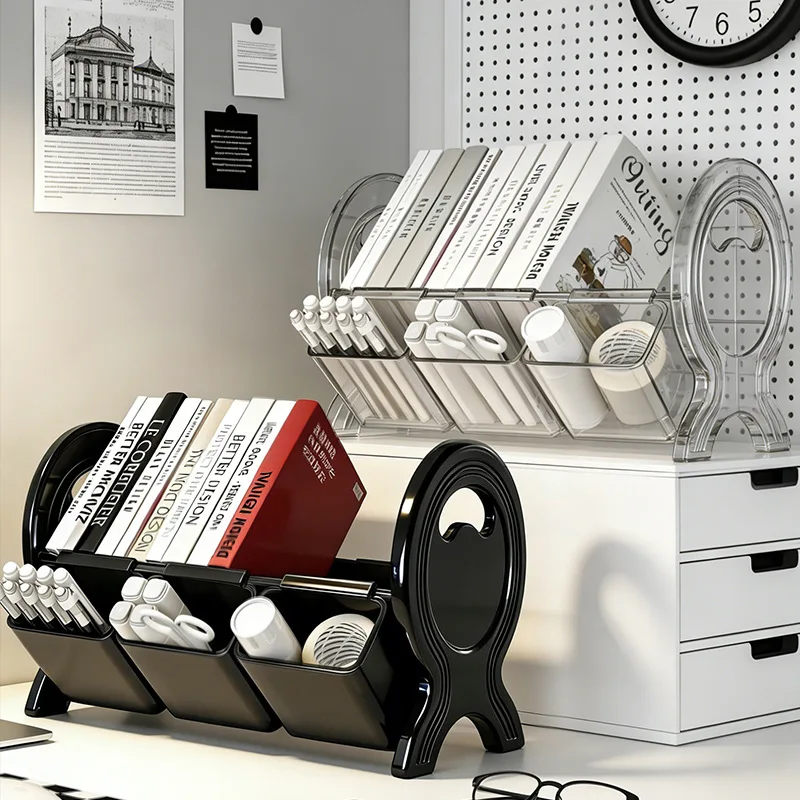 Home desktop tilting book holder, multifunctional book storage rack, stationery pen holder, miscellaneous storage box
Home desktop tilting book holder, multifunctional book storage rack, stationery pen holder, miscellaneous storage box