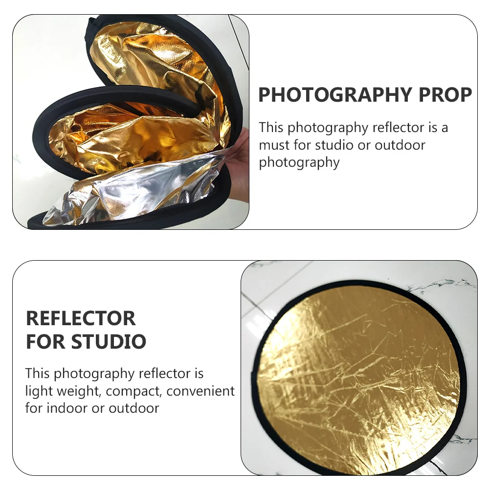 2Pcs 2 in 1 Photo Light Reflector Round Disc Lightweight Sturdy Perfect for Detailed Camera Shots Holiday Gift
2Pcs 2 in 1 Photo Light Reflector Round Disc Lightweight Sturdy Perfect for Detailed Camera Shots Holiday Gift