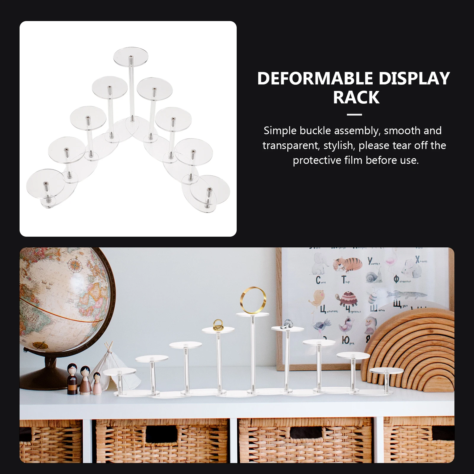 Acrylic Display Rack 9 Layers Deformable Step Type Jewelry ganizer St Clear Multilayer Storage Bracelet Earring Showpiece
Acrylic Display Rack 9 Layers Deformable Step Type Jewelry ganizer St Clear Multilayer Storage Bracelet Earring Showpiece