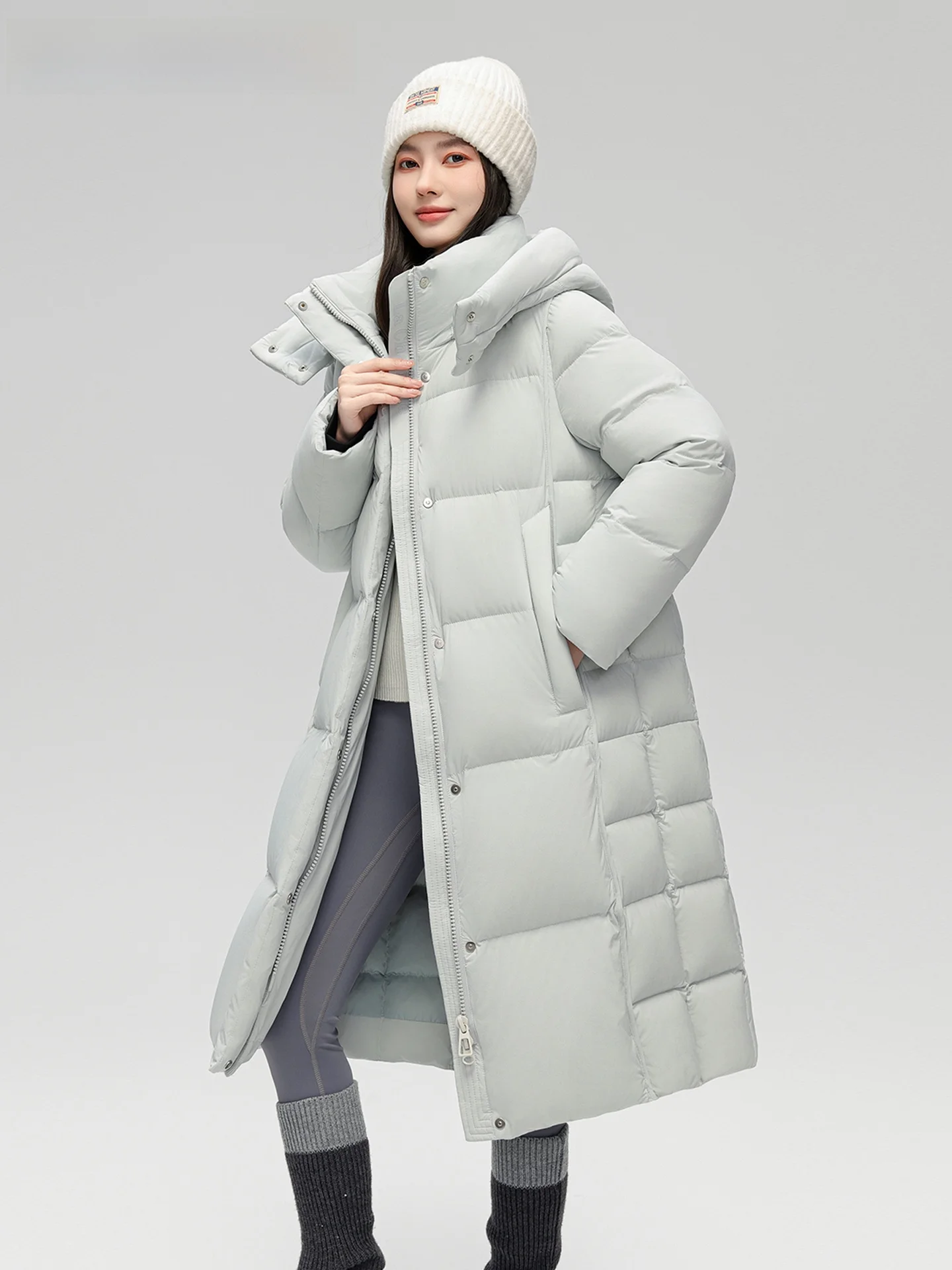 La Chapelle Long Hooded down Jaet Women's Loose Casual Thiened Winter New Sle Color Outerwear Warm Polyester Fiber
La Chapelle Long Hooded down Jaet Women's Loose Casual Thiened Winter New Sle Color Outerwear Warm Polyester Fiber