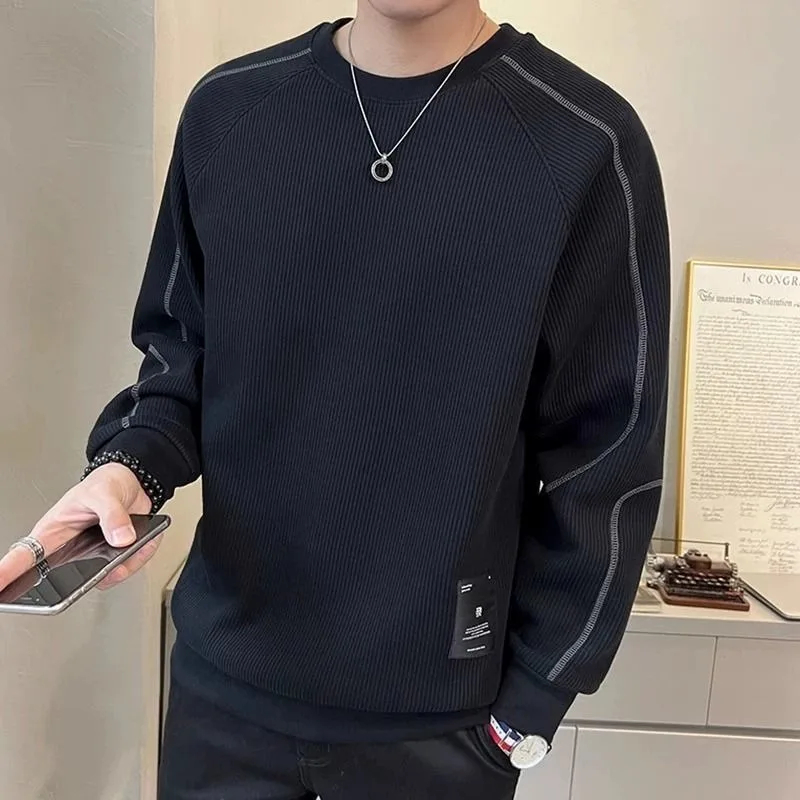 Мужской пуловер без логотипа, топы с круглым вырезом, хлопковые брендовые пастельные цвета, дешевый Y2k, винтажный корейский стиль, черный мужской свитшот с круглым вырезом
Мужской пуловер без логотипа, топы с круглым вырезом, хлопковые брендовые пастельные цвета, дешевый Y2k, винтажный корейский стиль, черный мужской свитшот с круглым вырезом