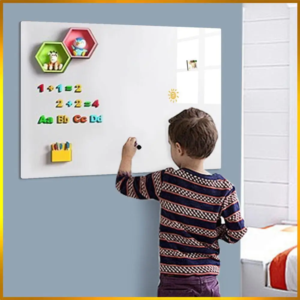 Magnetic White Board Sticker Include Marker Magnet Eraser Magnetic Whiteboard Contact Paper Removable Whiteboard Stick on Wall 
Magnetic White Board Sticker Include Marker Magnet Eraser Magnetic Whiteboard Contact Paper Removable Whiteboard Stick on Wall