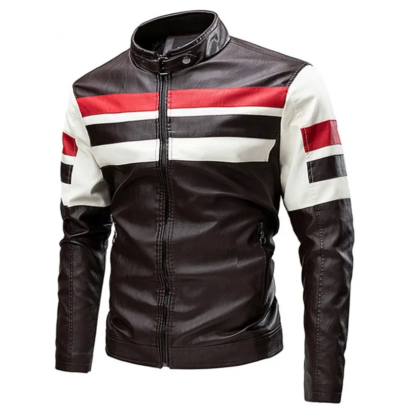 Men Leather Jackets Moto Stand Collar Slim Fit Leather Coats High Quality Male Moto Casual Leather Jackets Mens Windbreaker 5XL
Men Leather Jackets Moto Stand Collar Slim Fit Leather Coats High Quality Male Moto Casual Leather Jackets Mens Windbreaker 5XL