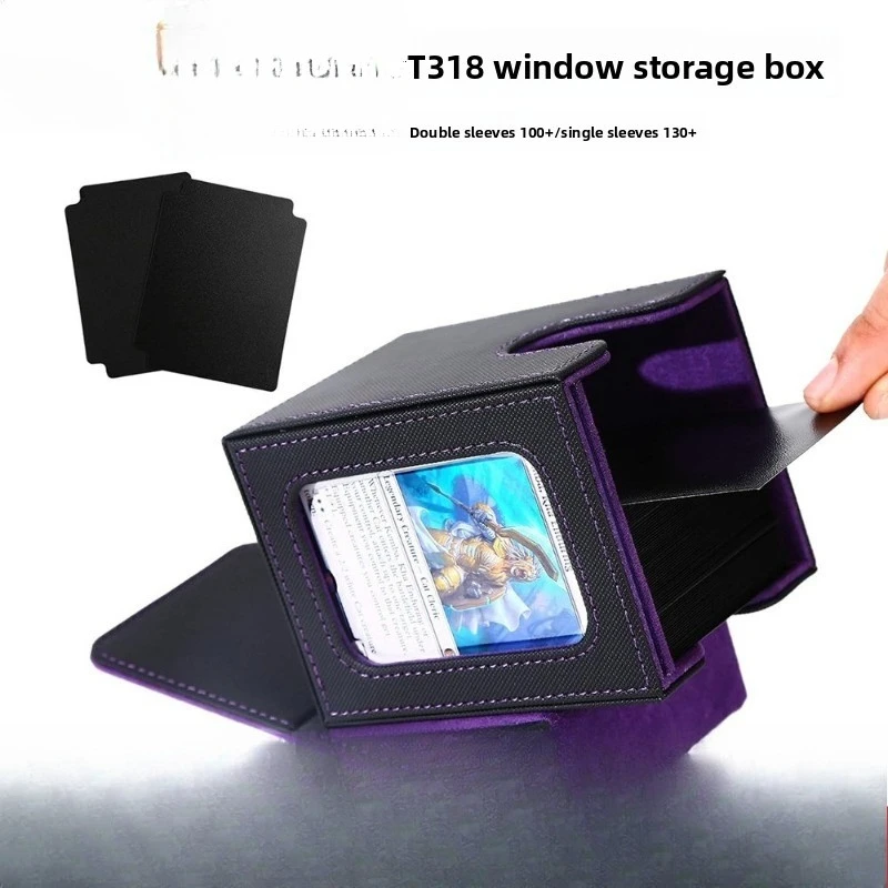 PU Leather Trading Card Deck Box Window Display Storage Case for MTG YuGiOh Game Cards TCG Box with Divider High Quality
PU Leather Trading Card Deck Box Window Display Storage Case for MTG YuGiOh Game Cards TCG Box with Divider High Quality