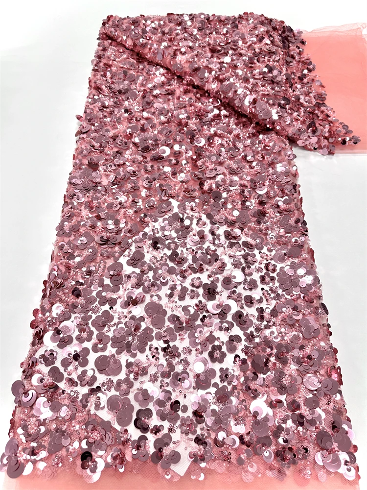 2025 Latest 3D French Sequin Tulle Lace Fabric Elegant African Nigerian Beaded Mesh Lace Fabric Women Party Dress Sewing 5 Yards
2025 Latest 3D French Sequin Tulle Lace Fabric Elegant African Nigerian Beaded Mesh Lace Fabric Women Party Dress Sewing 5 Yards